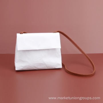Kraft Paper Mini Pouch White Sling Bag Ladies Shoulder Bag